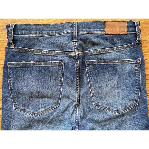 MADEWELL ‘10” High-Rise Skinny’ Distressed Button-Fly Stretch Jeans sz 29 (w30) - Picture 10 of 13